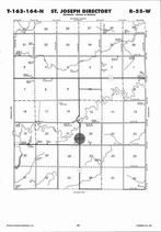 St. Joseph Township, Leroy, Pembina River, Directory Map, Pembina County 2007